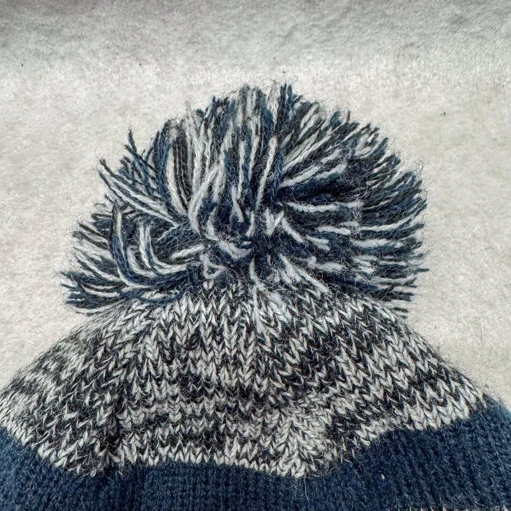 Butler Bulldogs Hat Knit Beanie Pom Mens One Size Navy Gray White‎ Zephyr